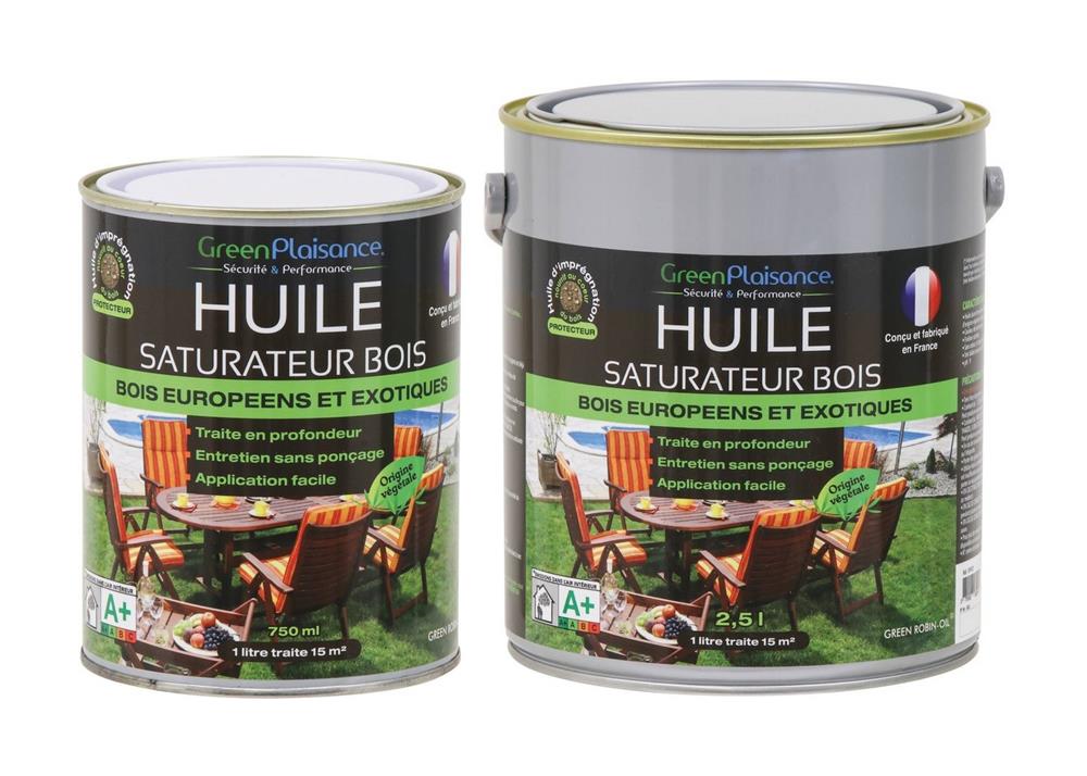 Huile saturateur spéciale mobilier teck et bois - Green Plaisance | Disponible en pot de 750ml ou 2,5L